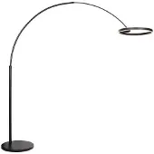 Steinhauer LED-buelampe Ringlux, svart, metall, CCT, dimbar