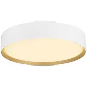 SLV LED-taklampe Decona, Ø 30 cm, hvit/gullfarget, metall