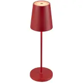 SLV LED-akkulampe Vinolina Two, rød, aluminium, Ø 11 cm, IP65, CCT