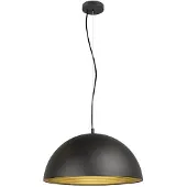 SLV hengelampe Forchini M, 50 cm, svart/gullfarget, metall