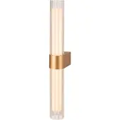 SLV LED-vegglampe til badet Lygant double, messingfarget, aluminium