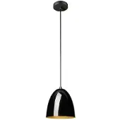 SLV hengelampe Para Cone, Ø 20 cm, svart/gullfarget