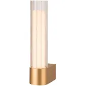 SLV LED-vegglampe til bad Lygant single, messingfarget, aluminium