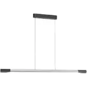 Paul Neuhaus LED-hengelampe Hoop, aluminiumsfarget, 128 cm, dimbar