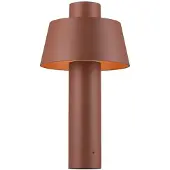 SLV sokkellampe Photoni 45, rustfarget, aluminium, høyde 45 cm
