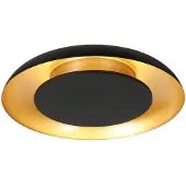 Steinhauer LED-taklampe Golden Veil, svart/gull, dimbar, metall