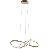 JUST LIGHT LED-hengelampe Maria, dimbar i 3 trinn, messing