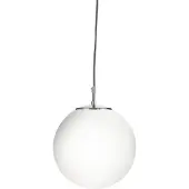 Searchlight Atom pendellampe, opalhvit, glass, Ø 30 cm, E27