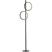 JUST LIGHT LED-gulvlampe Mini-Ritus, svart, jern, 2 ringer