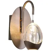 Searchlight LED-vegglampe Seeds, kremfarget, bredde 11 cm, glass/metall
