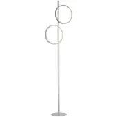 JUST LIGHT LED-gulvlampe Mini-Ritus, sølv, jern, 2 ringer