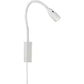 FISCHER&HONSEL GMBH LED-vegglampe Sten, hvit, høyde 61 cm, bevegelseskontroll