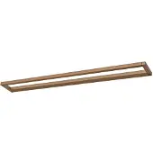 Pure LED-vegglampe Puro, bronse, bredde 100 cm, aluminium, dimmer