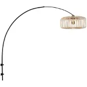 Steinhauer Vegglampe Sparkled Light 4151ZW, svart/naturlig bambus, E27