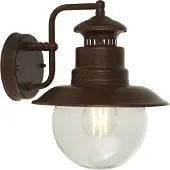 Searchlight Vegglampe Station, brun, IP44