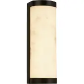 Searchlight LED-vegglampe Nile, høyde 25 cm, svart, stål, IP44