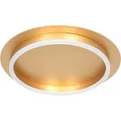 Steinhauer Ringlux taklampe, gullfarget, Ø 32 cm, metall