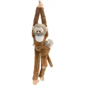 Wild republic Kosedyr - Henger Ape - 18x55 - Ekorn ape m. Ung - - OneSize - Kosedyr