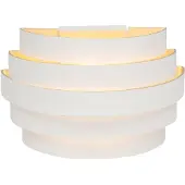 Highlight Scudo vegglampe, hvit, bredde 20 cm, aluminium, G9