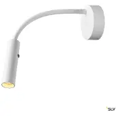 SLV Karpo Goose LED-vegglampe, dimbar, hvit