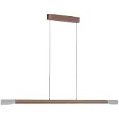 Paul Neuhaus LED-hengelampe Hoop, brun, 128 cm, dimbar