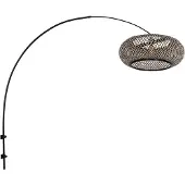 Steinhauer Vegglampe Sparkled Light 4405ZW, svart/svart bambus, E27