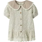 Lil´ Atelier Lil' Atelier Skjorte - Loose - NmfFjola - Coconut Melk - - 4 år (104) - Skjorte K/E