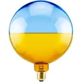 Segula LED-globus Illusion, E27 G190 blå/amber 6W 1900K dimbar