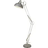 Searchlight Gulvlampe Goliath, grå, metall, E27, 170 cm, justerbar