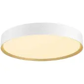 SLV LED-taklampe Decona, Ø 42 cm, hvit/gullfarget, metall