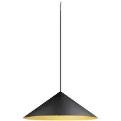 SLV Magico hengelampe, Ø 55 cm, svart/gullfarget, metall