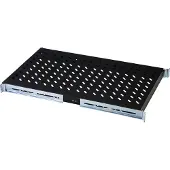 Digitus DN-19 TRAY-1-1000-SW - Rack-hylle - svart, RAL 9005 - 1U - 19