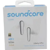 Anker Soundcore Liberty 4 Pro - True wireless-hodetelefoner med mikrofon - i øret - Bluetooth - aktiv støydemping - hvit