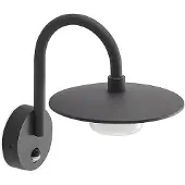 LUCANDE utendørs vegglampe Zamalino, 31 cm, antrasitt, sensor