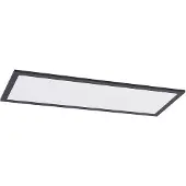 LINDBY LED-panel Nelios, 80 x 30 cm, 4 000K, svart, metall