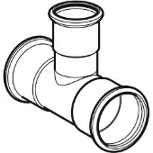 Geberit Tee sf 108-54-108mm Mapress