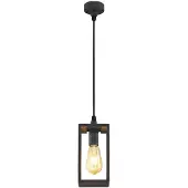 LINDBY utendørs pendellampe Filimon, antrasitt, 22 cm, IP44, E27