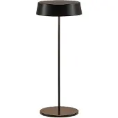 LUCANDE LED oppladbar bordlampe Tibia, svart, aluminium, USB, IP54