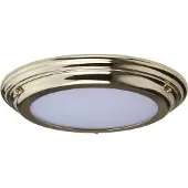 ELSTEAD LED-taklampe Welland IP44, polert messing