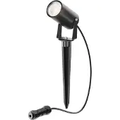 Maytoni Scope spot med jordspyd, svart, aluminium, IP65