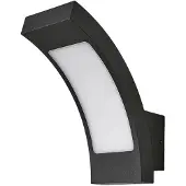 LUCANDE utendørs LED-vegglampe Juvia, 19 cm, antrasitt, IP54
