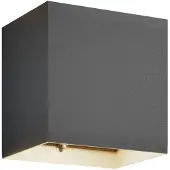 LUCANDE utendørs LED-vegglampe Evie, 14 cm, antrasitt, opp/ned