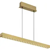 Globo LED-hengelampe Ethan, messingfarget, 150 cm, uttrekkbar