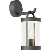 LUCANDE utendørs vegglampe Cassian, 36,5 cm, antrasitt, IP54, E27
