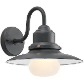 LINDBY utendørs vegglampe Roisin, antrasitt, metall, 31 cm