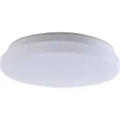 LINDBY LED utendørs taklampe, Kirkola, 3000 K, Ø 26 cm, hvit