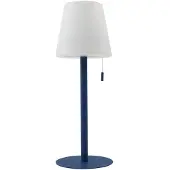 LINDBY oppladbar LED-lampe Azalea blå aluminium CCT høydejusterbar