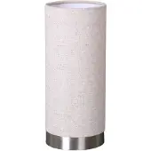 LINDBY bordlampe Ronja, høyde 26 cm, kremfarget, tekstil