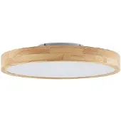LINDBY LED-taklampe Lanira, Ø 50 cm, tre, fjernkontroll, CCT