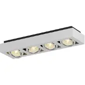 Arcchio downlight Ronka, 65 cm, 4 lyskilder, hvit, GU10